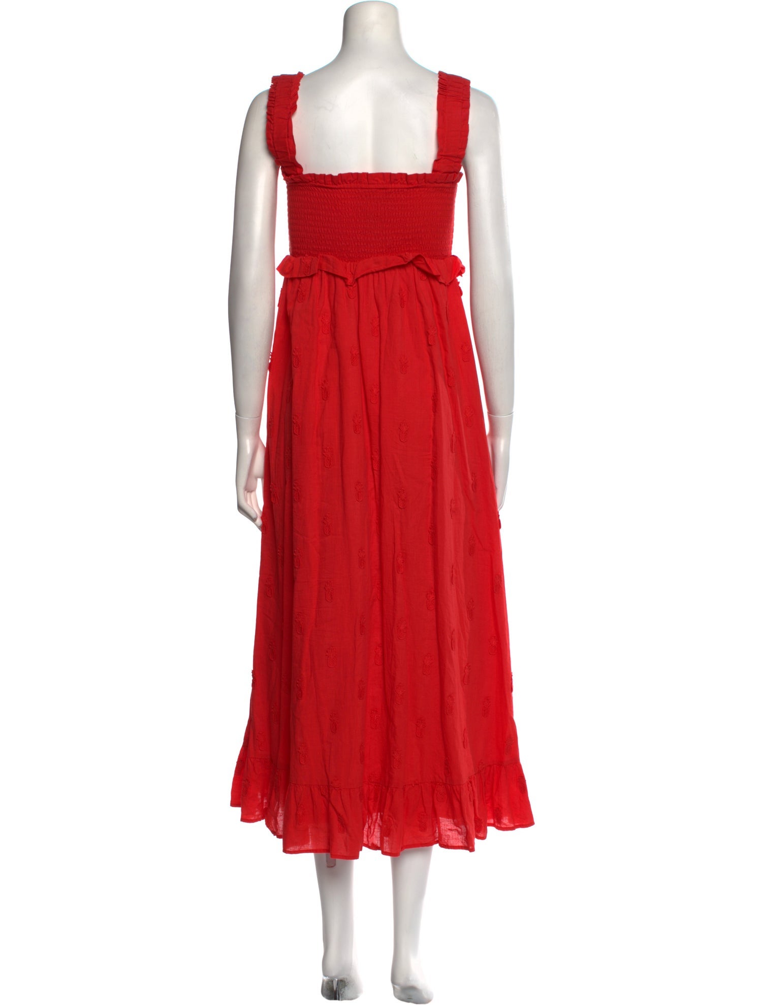 Farm Rio Square Neckline Long Dress